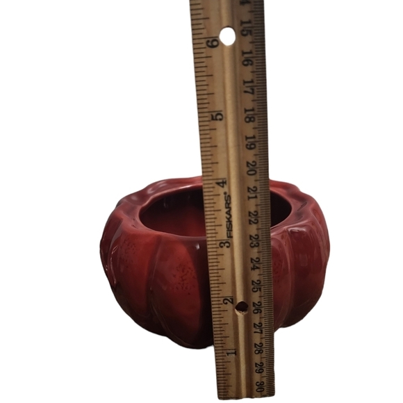 COPY - Chris Madden Red Pumpkin Gourd Dish with Lid - Picture 11 of 11